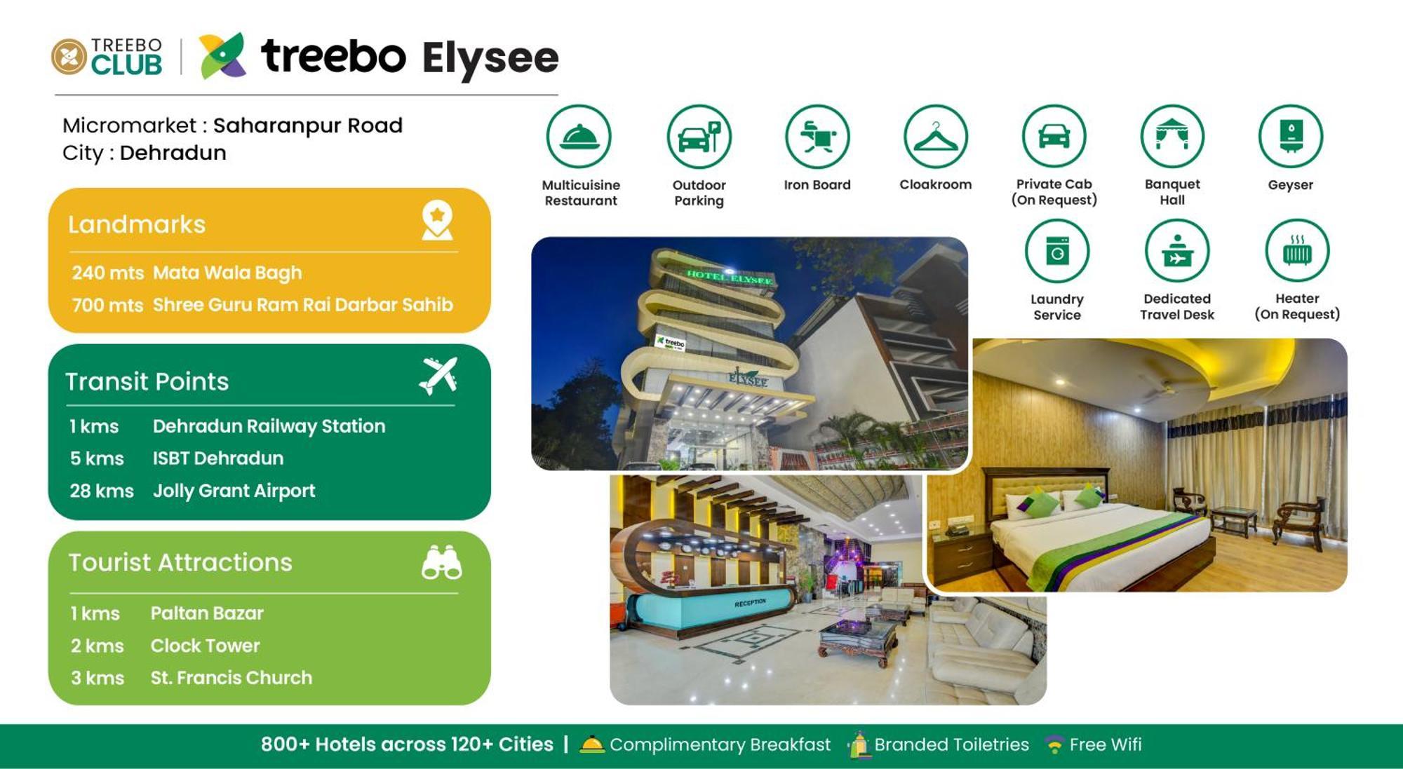 Treebo Elysee, Patel Nagar Дехрадун Экстерьер фото